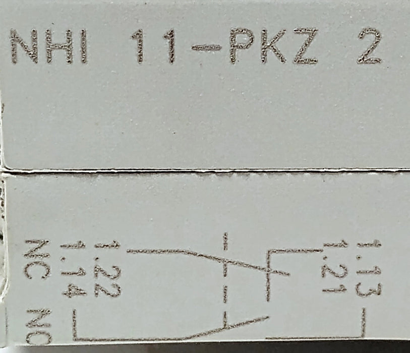 Eaton NHI11-PKZ2 690 V AC 10 A Auxiliary Contact w/ 1 NO and 1 NC Contacts