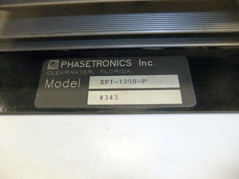 PHASETRONICS EP1-1250-F POWER CONTROL