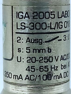 Efector IGA2005-LABOA-LS-300-L/IG-0185 20-250 V AC/DC Inductive Proximity Sensor