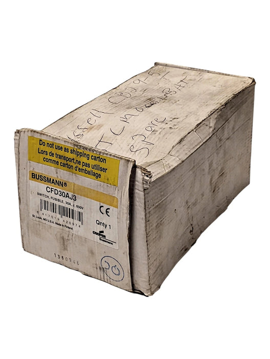 Bussmann CFD30AJ3 600 V AC 30 A 3 Pole Fusible Disconnect Switch w/ Rod