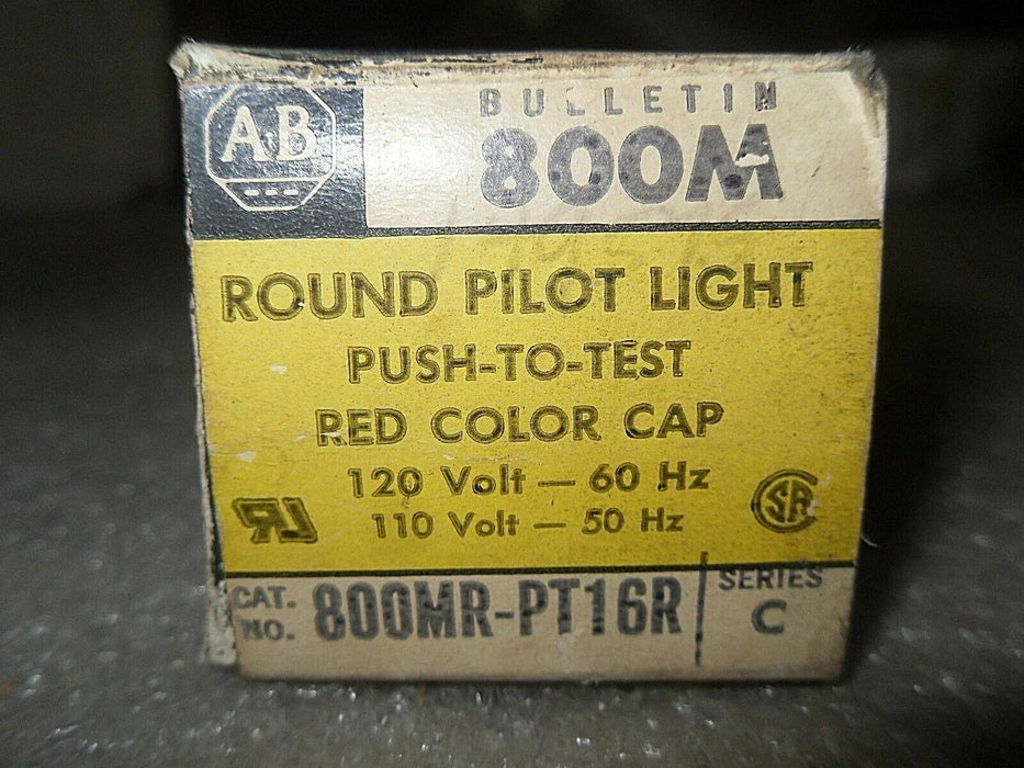 Allen-Bradley 800MR-PT16R Red Round Pilot Light