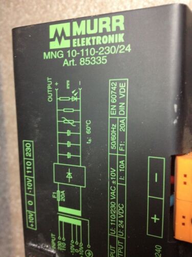 MURR ELEKTRONIK MNG10-110-230/24 TRANSFORMER