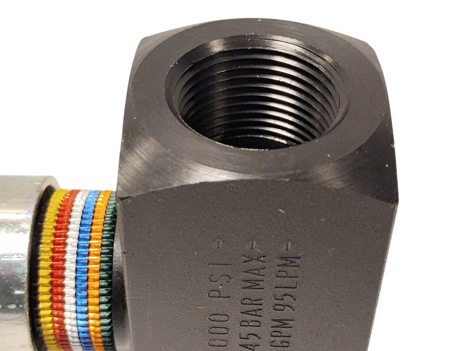 Parker N1200S COLORFLOW 5000psi 25GPM 3/4 in Manual Hydraulic Flow Control Valve