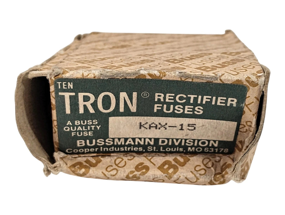 Bussmann KAX-15 250 V AC/DC 15 A Current-Limiting Fast-Acting Rectifier Fuses
