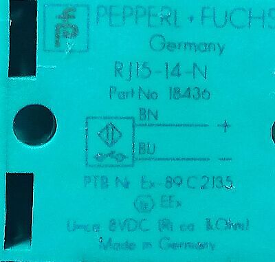 Pepperl & Fuchs RJ15-14-N 18436S Inductive Ring Proximity Sensor
