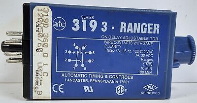 ATC 319D-360-Q-1-C 7A 1/16hp On-Delay Adjustable Solid State Time Delay Relay