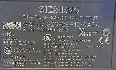 Siemens 6ES7326-2BF10-0AB0 SIMATIC S7-300 24 V DC PLC Digital Output Module