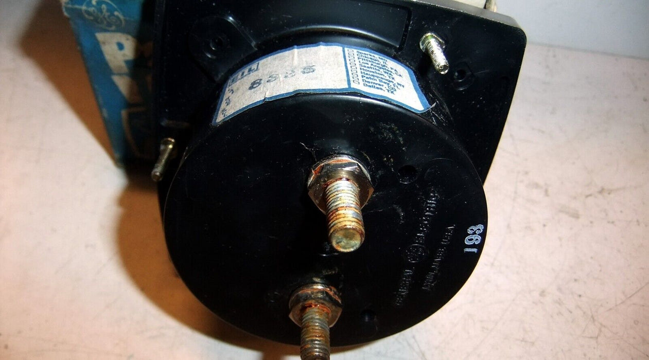 GE TYPE 162 D-C Amperes METER Range: 50-0-50MV Scale: 200-0-200 A DC