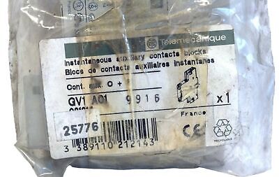 Telemecanique GV2-M03 Manual Motor Starter w/ GV1-A01 Auxiliary Contact Block