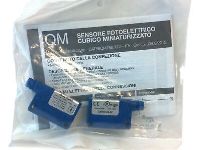 AutomationDirect QMRHD-0P-0F 10-30 VDC Photoelectric Through-Beam Sensor Pair