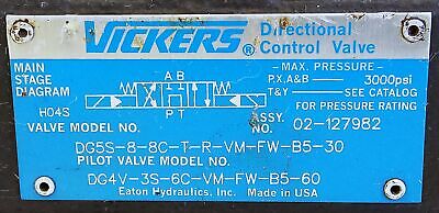 Vickers DG5S-8-8C-T-R-VM-FW-B5-30 02324751 Directional Control Valve