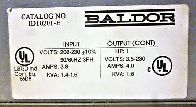 Baldor ID10201-E AC Inverter Drive