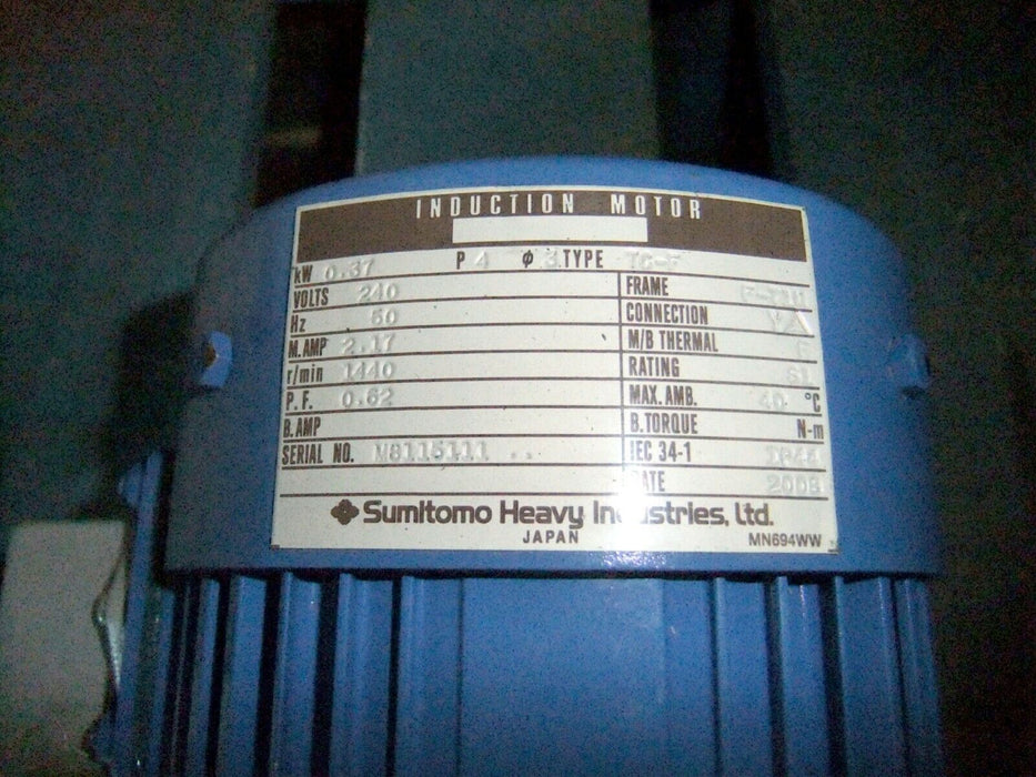Sumitomo Induction Motor CNVMS04-6075-8