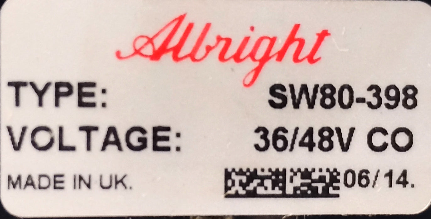 Albright SW80-398 504233261 36/48 V DC Contactor