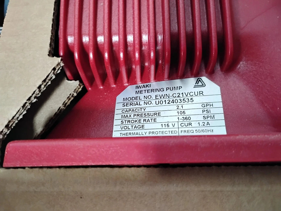 Walchem EWN-C21VCUR 115 V AC 105 PSI 2.1 GPH Metering Pump