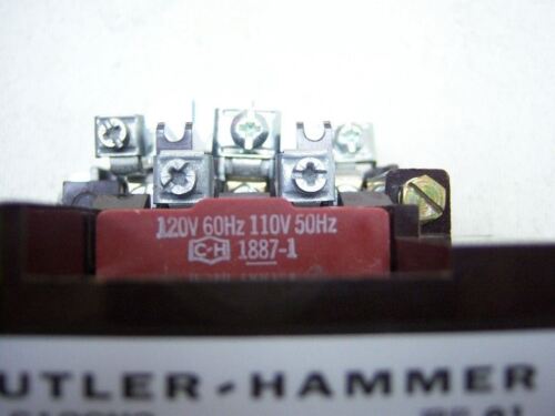 Cutler-Hammer Magnetic Contactor C10CN3A Size 1 120V Coil W/ Interlock