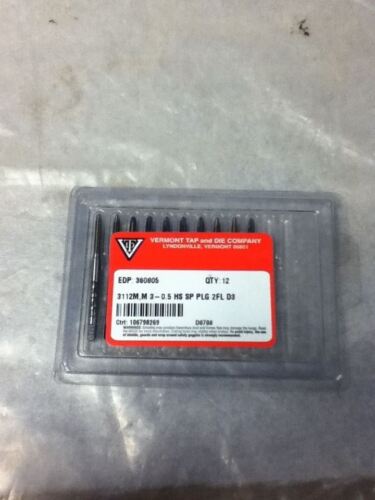 LOT OF 10 VERMONT TAP AND DIE COMPANY DRILLS