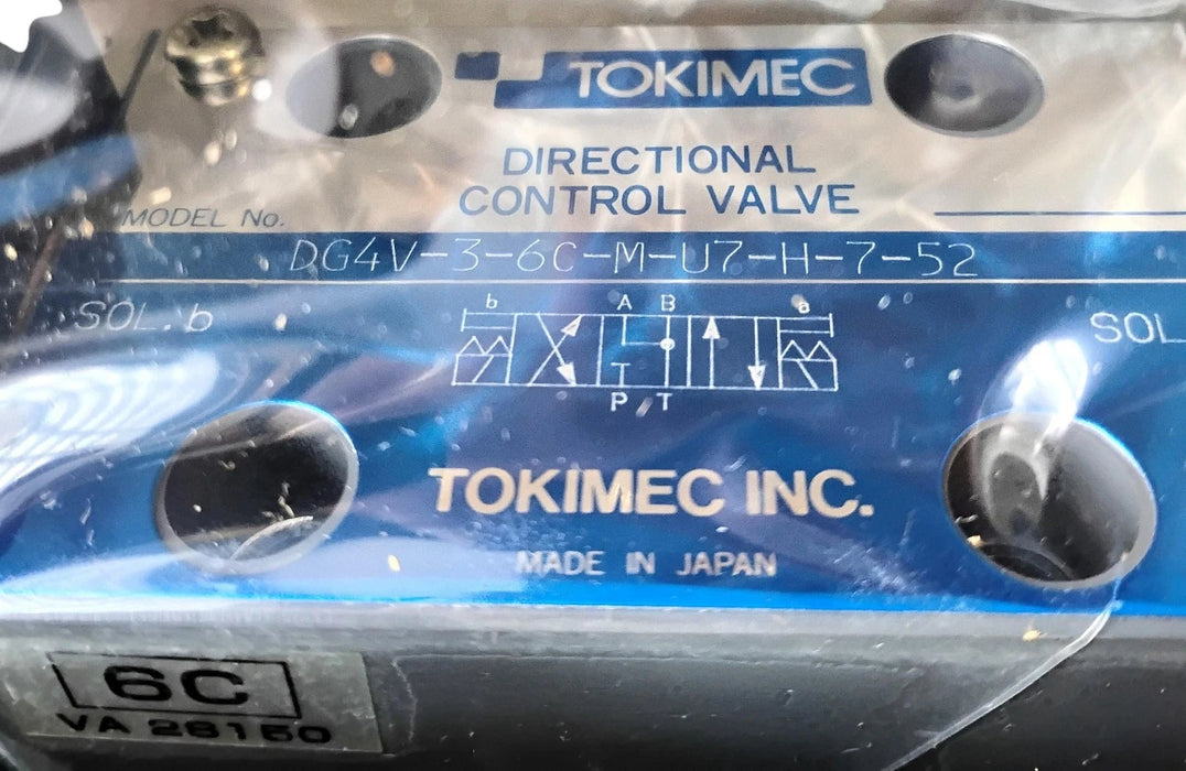Tokimec DG4V-3-6C-M-U7-H-7-52 24 V DC Hydraulic Directional Control Valve