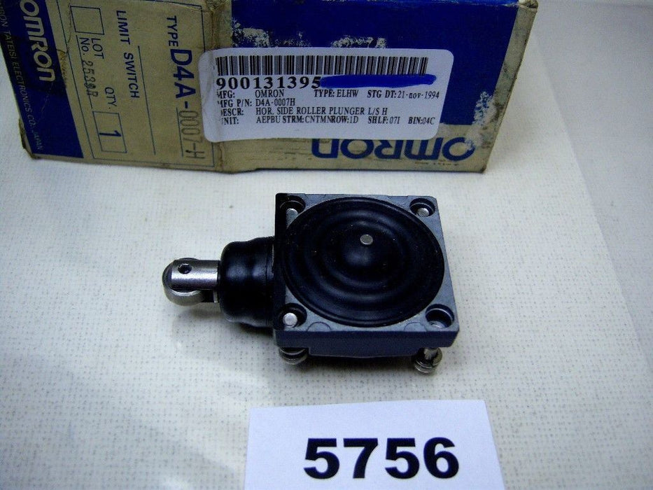 Omron Limit Switch Head Side Roller D4A-0007-H