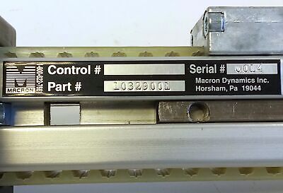 Macron Dynamics 10329001 Linear Rail and Belt Driven Actuator