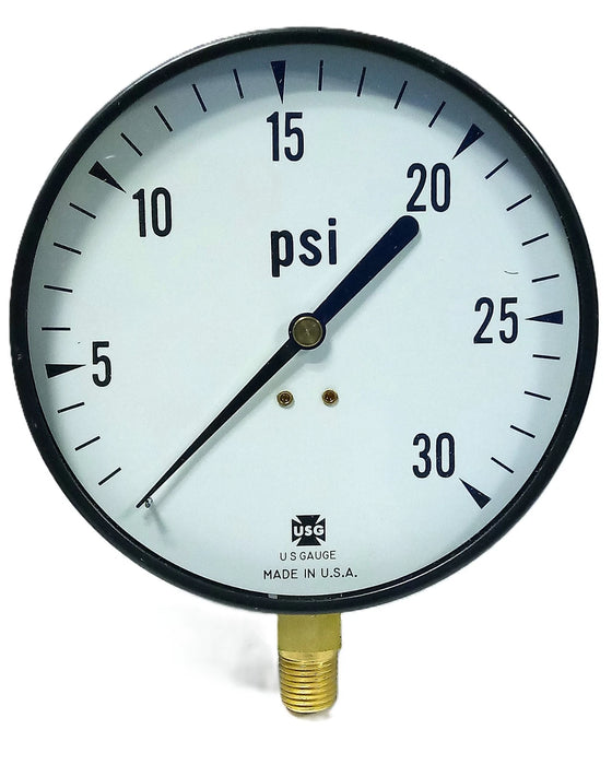 AMETEK P500 5516A 12-05-01-C1 005804 30 psi Pressure Gages w/ 1/4 ANPT Connector