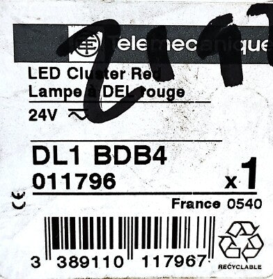 Telemecanique DL1BDB4 24 V AC/DC Red LED Cluster
