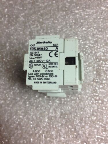 Allen-Bradley A95-MA40 AUXILLARY CONTACT