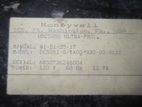 Honeywell DC5061-0-1A00-330-00-0111 Temperature Controller