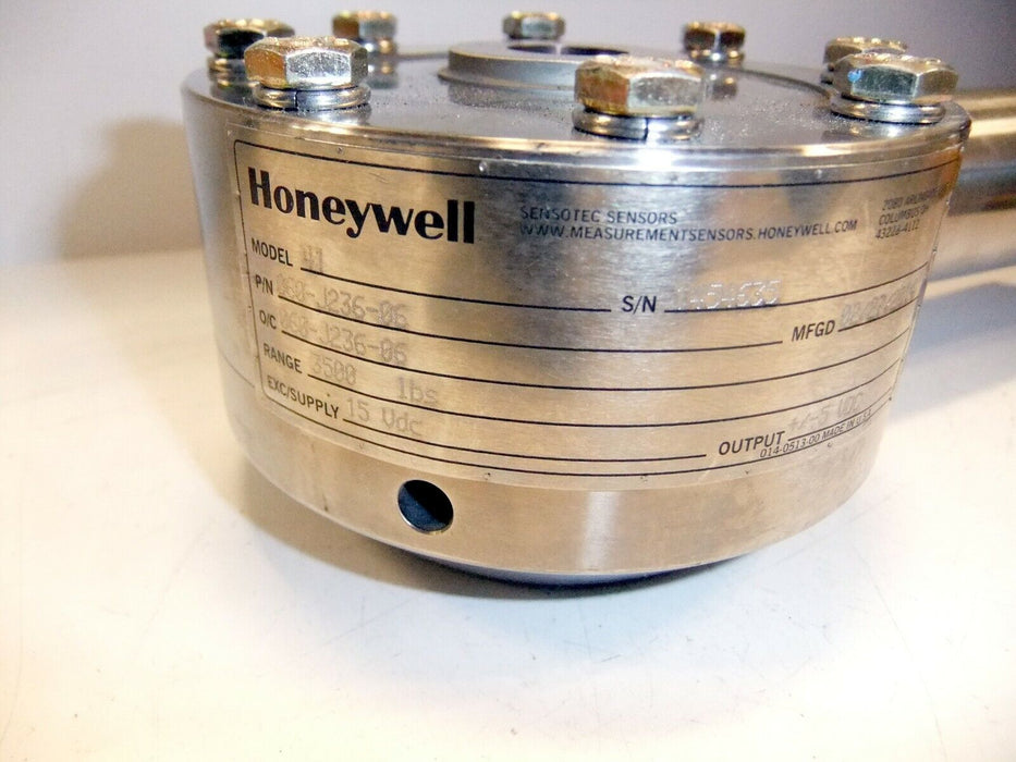 Honeywell Sensotec Pancake Sensor 060-J236-06 3500LBS