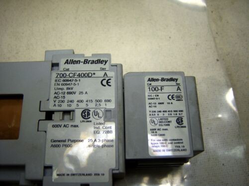 Allen-Bradley Contactor 700-CF400D 24V 4P 4NO 100-F