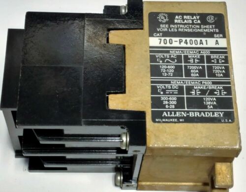 Allen-Bradley 700-P400A1 Control Relay