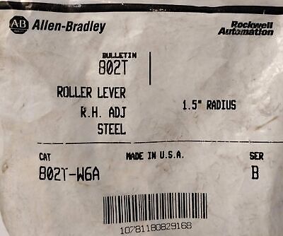 Allen-Bradley 802T-W6A 1.5" Radius Steel RH Adjustable Limit Switch Roller Lever