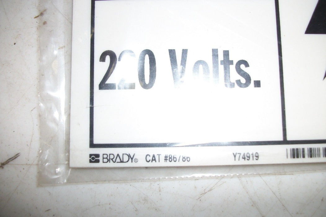 28 Packs of Brady 86786 Equipment Stickers. Each Pack Contains 5