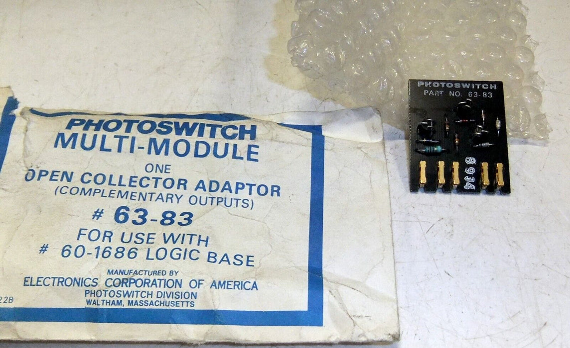 Allen-Bradley Photoswitch 63-83 Open Collector Adaptor