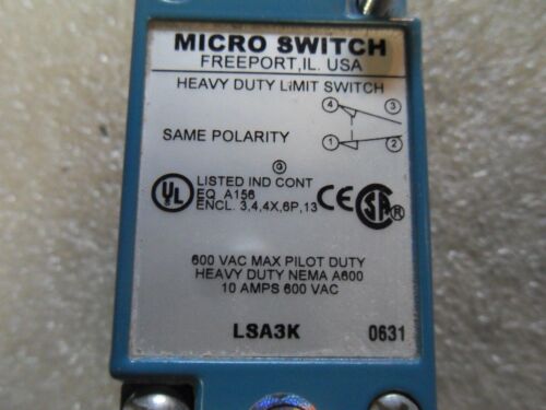 MICRO SWITCH LSA3K Heavy Duty Limit Switch Body