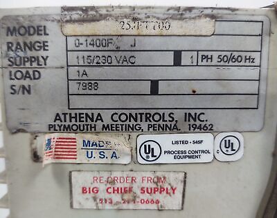 Athena 25JFTT00 / 25-JF-T-T-0-0-0-0-0 PLC Temperature Module