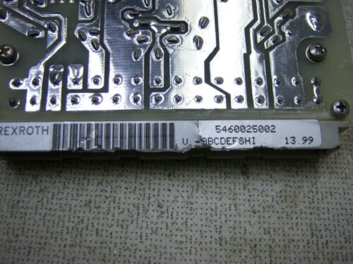 Zentro Elektrik Rexroth Power Supply Board 100142 / 5460025002