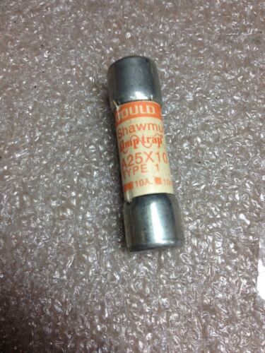 10 Gould Shawmut Amp-Trap A25X10-1 Fuses