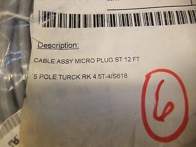 Turck Rk 4.5T-4/S618 Cable 5 Pole (Ametek
