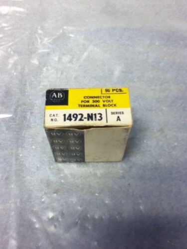 LOT OF 50 Allen-Bradley 1492-N13 SERIES A CONNECTORS