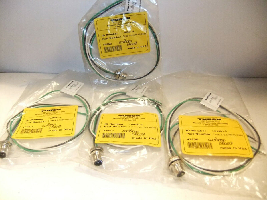 4 Turck Mini Fast Cordsets U9501-5