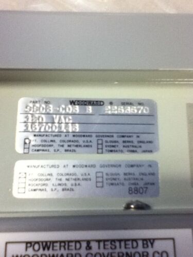 Woodward EG-A 9902-003 Controller