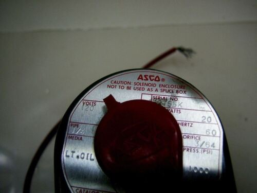 ASCO Valve FBX8262A214 120V 20W 1/4"