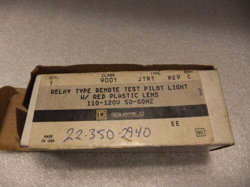 Square D Relay Type Pilot Light 9001-JTR1