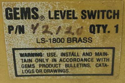 Gems Sensors LS-1800 42/20 Level Switch