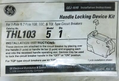 GE THL103 MODEL 5 Handle Locking Kit