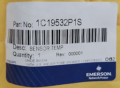 Emerson 1C19532P1S Temperature Sensor