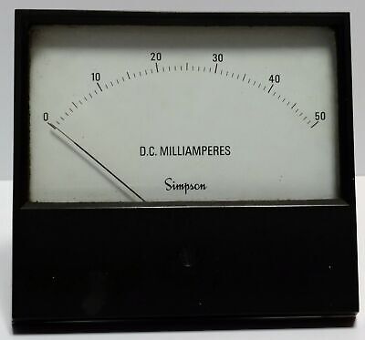 Simpson 17589 DC Milliamperes Meter