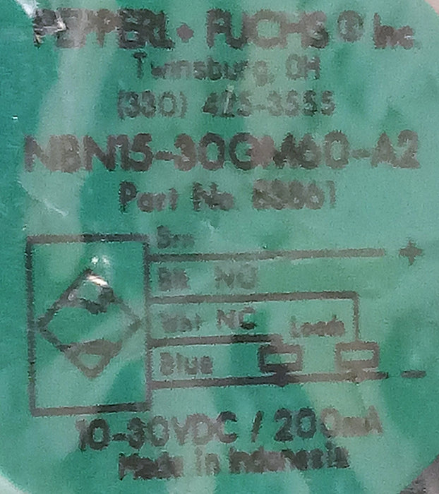 Pepperl Fuchs NBN15-30GM50-A2 83861 10-30 V DC Inductive Proximity Sensor