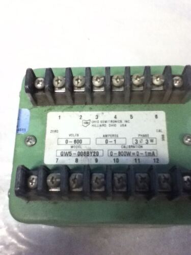 OHIO SEMITRONICS GW5-006BY20 TRANSDUCER